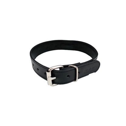 Rouge - Collier Clouté en Cuir Anneau O