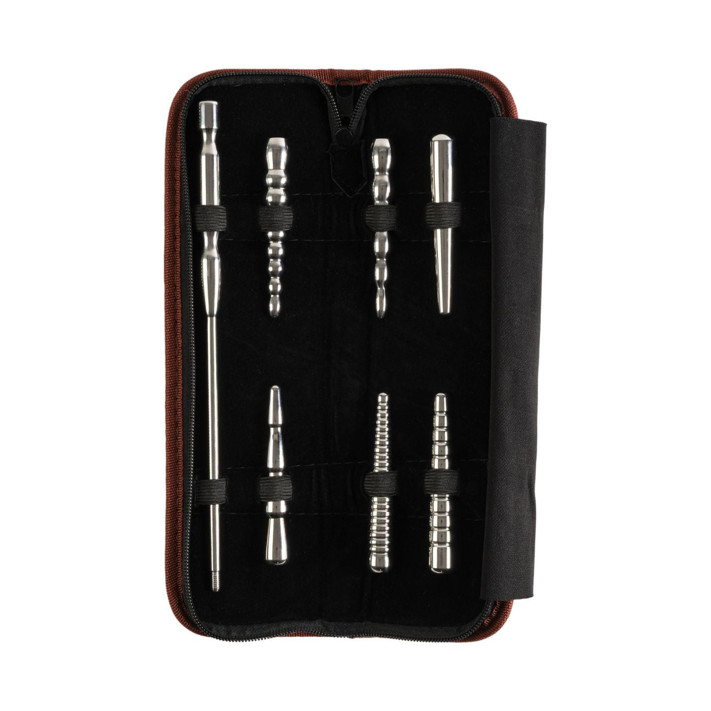Rouge - Ensemble Plug Urétral Acier Inoxydable