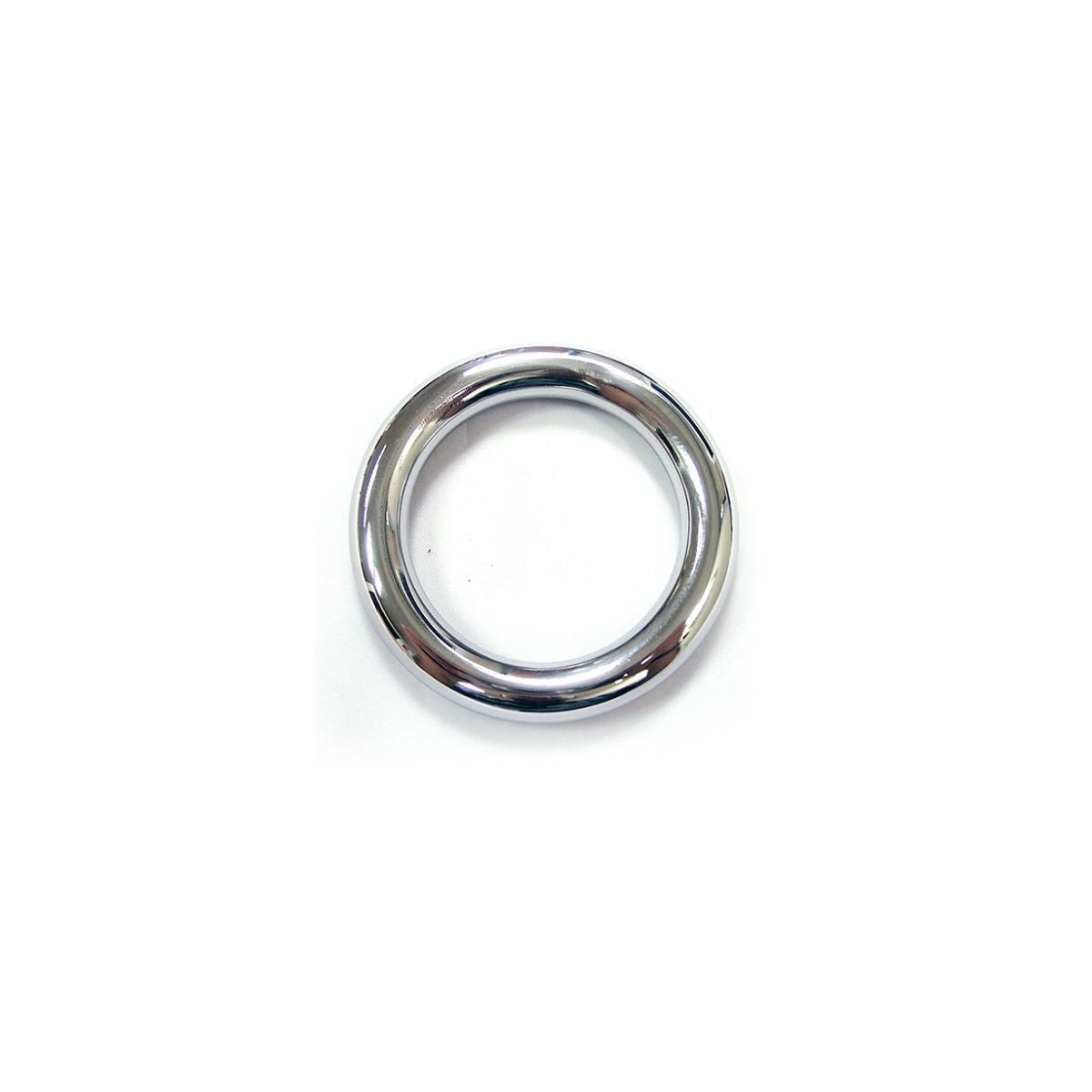 Rouge - Cock Ring Acier Inoxydable - 55mm/Argent