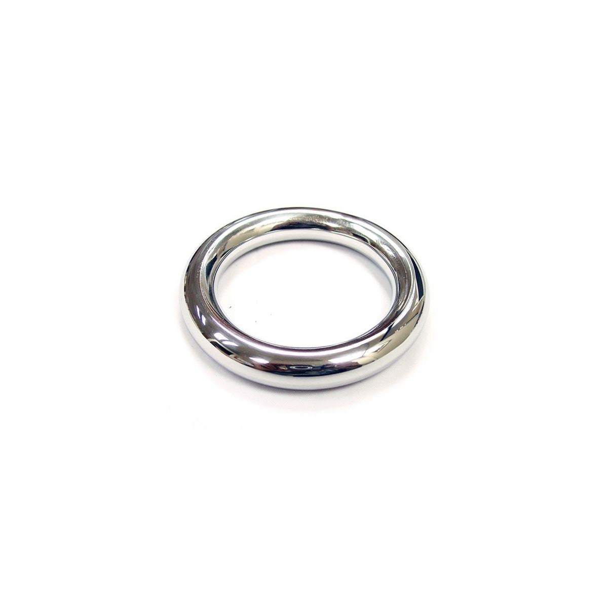 Rouge - Cock Ring Acier Inoxydable - 55mm/Argent