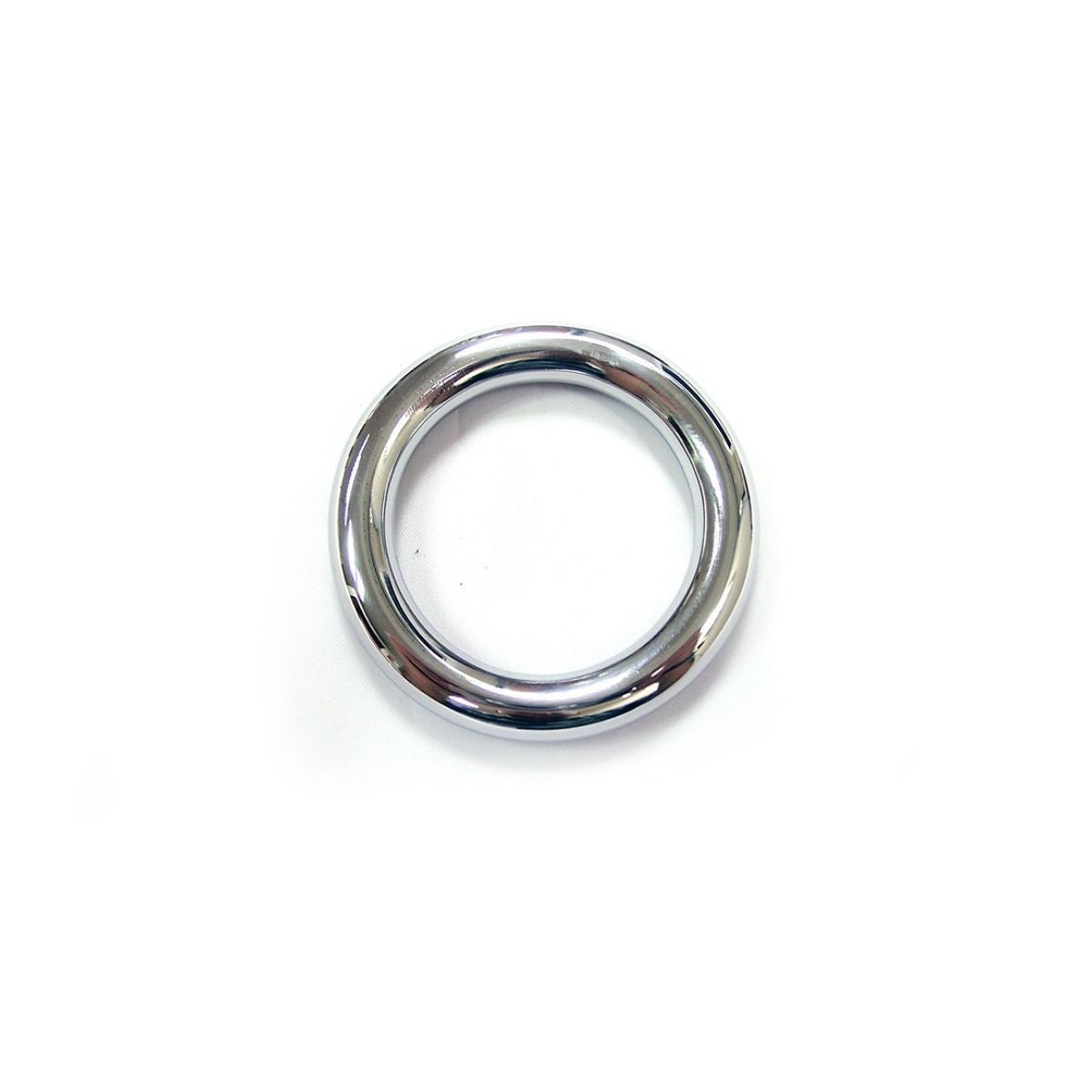 Rouge - Cock Ring Acier Inoxydable - 50mm/Argent