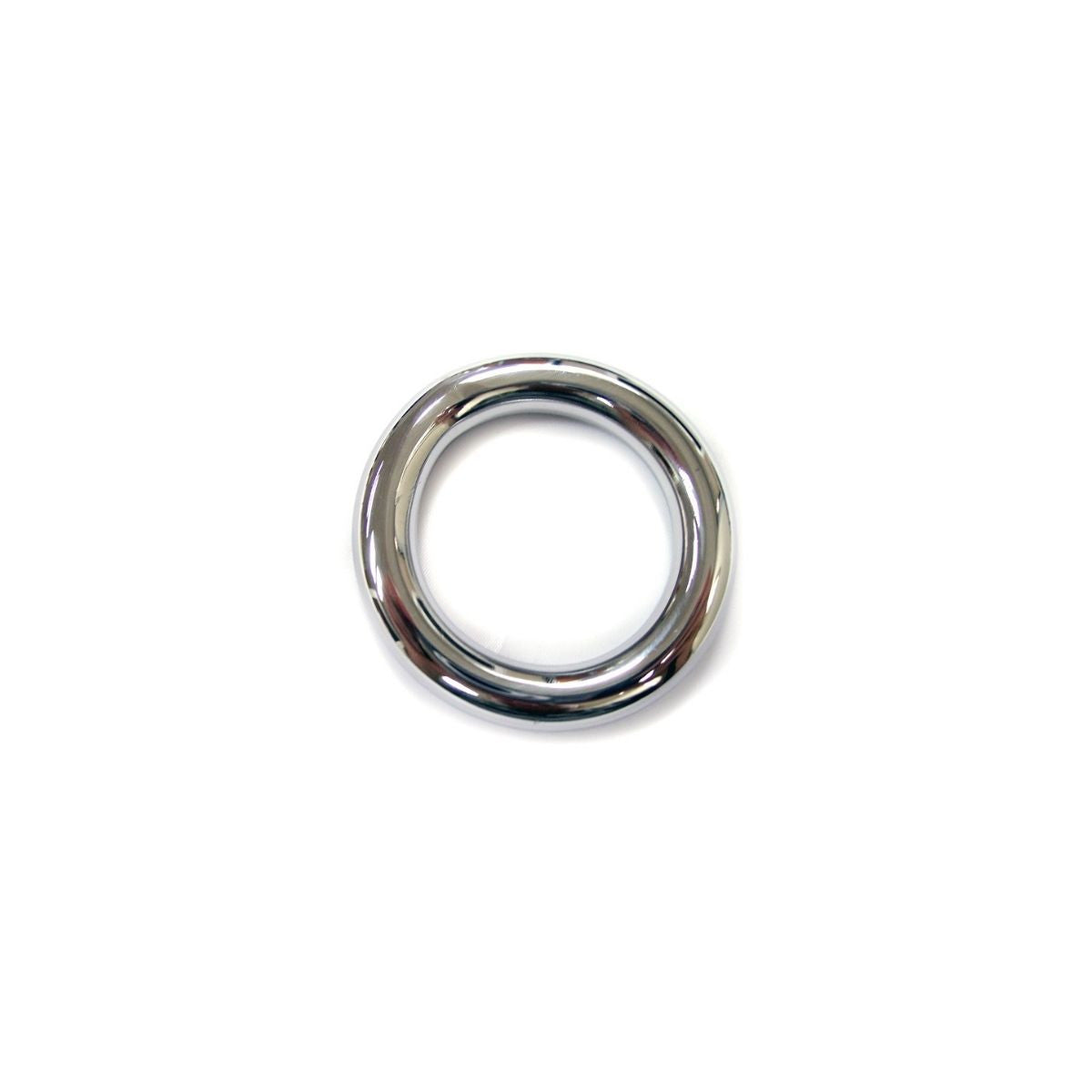 Rouge - Cock Ring Acier Inoxydable - 40mm/Argent