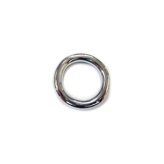 Rouge - Cock Ring Acier Inoxydable - 40mm/Argent