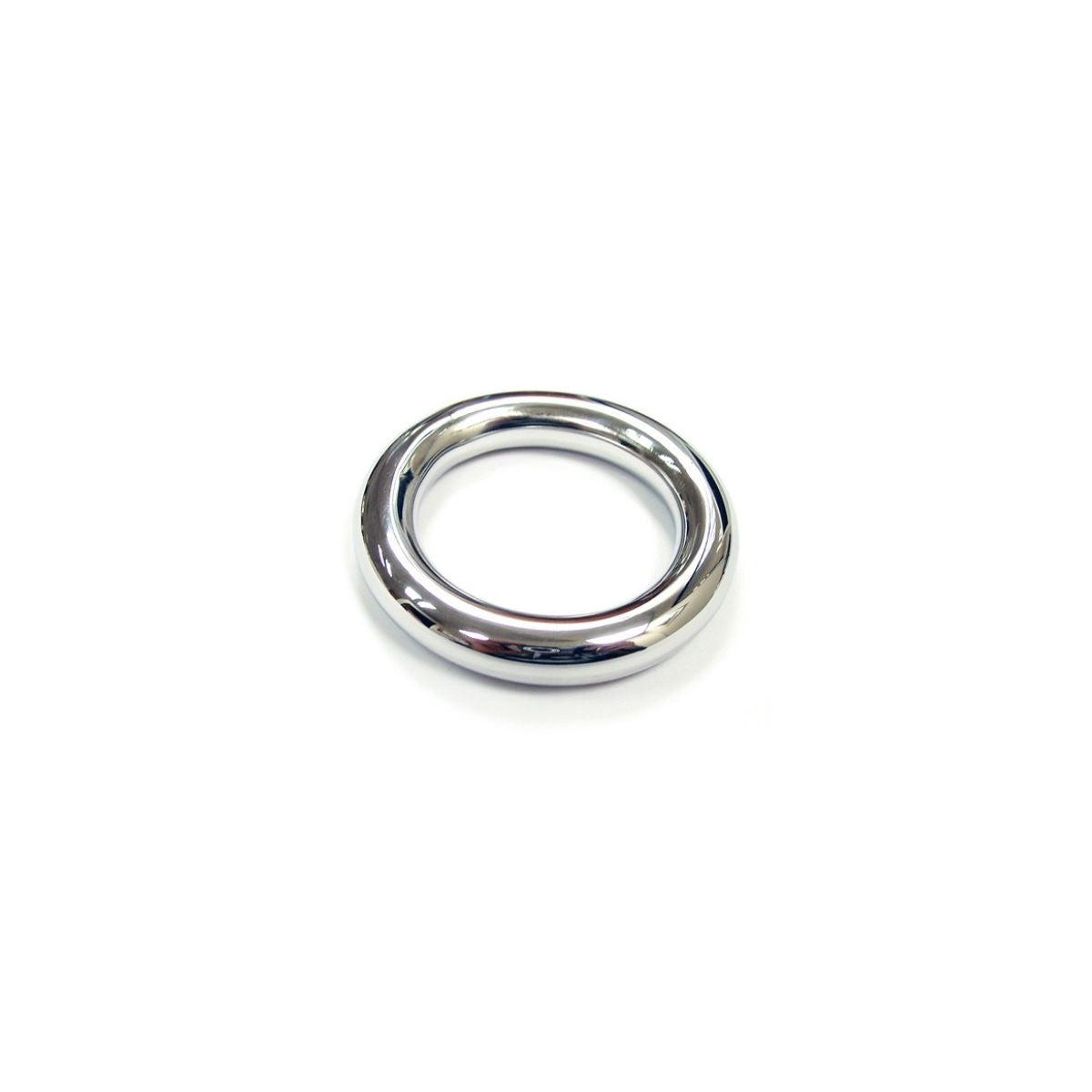 Rouge - Cock Ring Acier Inoxydable - 40mm/Argent