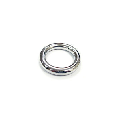 Rouge - Cock Ring Acier Inoxydable - 40mm/Argent