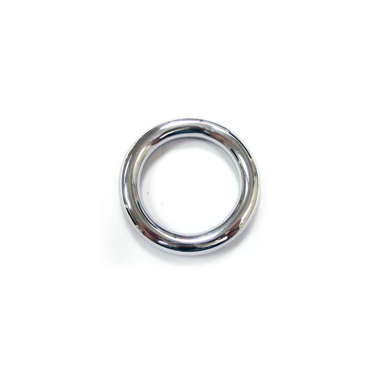 Rouge - Cock Ring Acier Inoxydable - 45mm/Argent