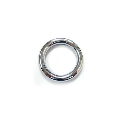 Rouge - Cock Ring Acier Inoxydable - 45mm/Argent