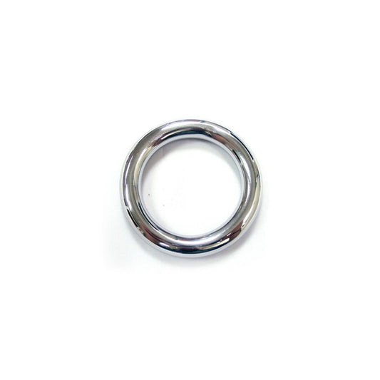 Rouge - Cock Ring Acier Inoxydable - 45mm/Argent