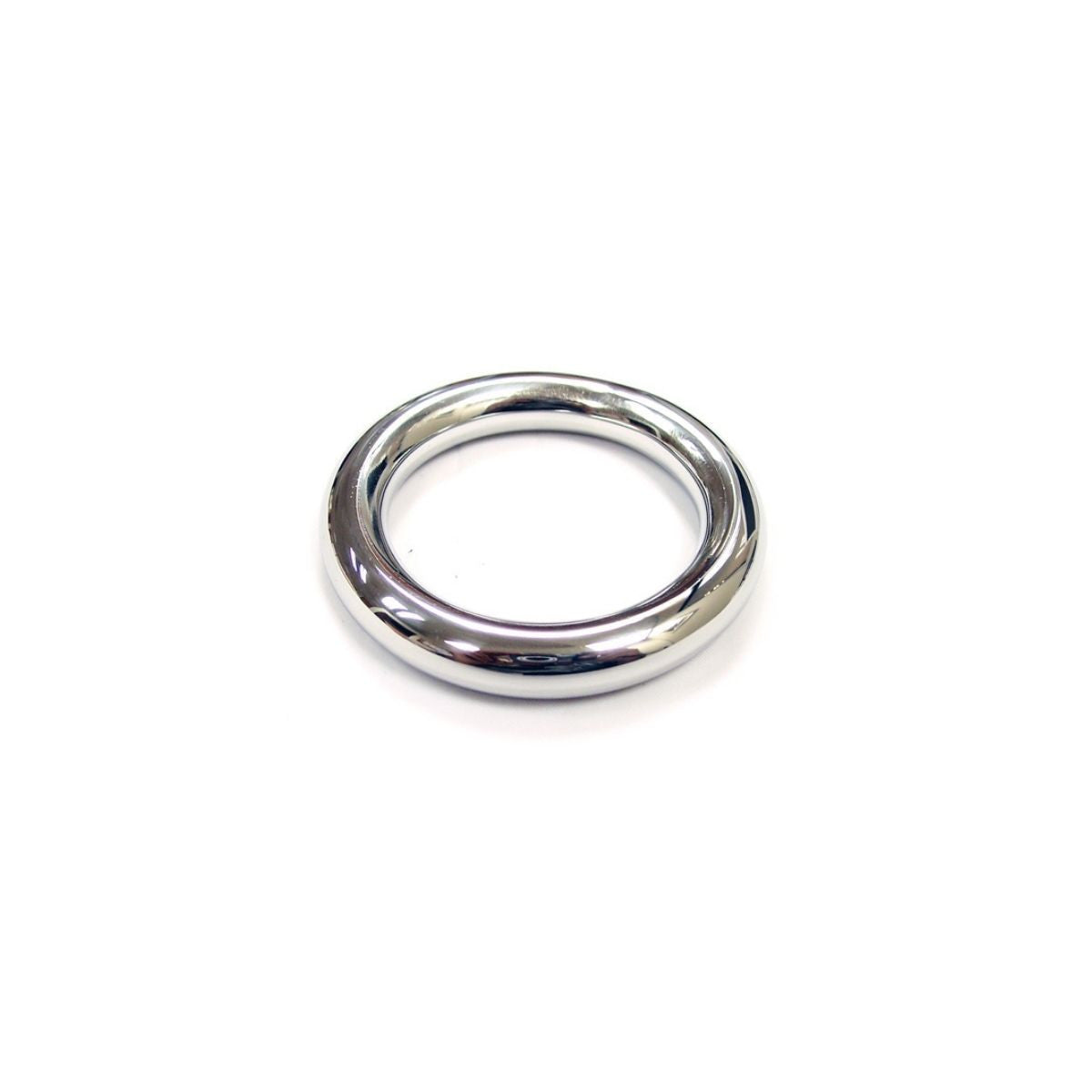 Rouge - Cock Ring Acier Inoxydable - 45mm/Argent