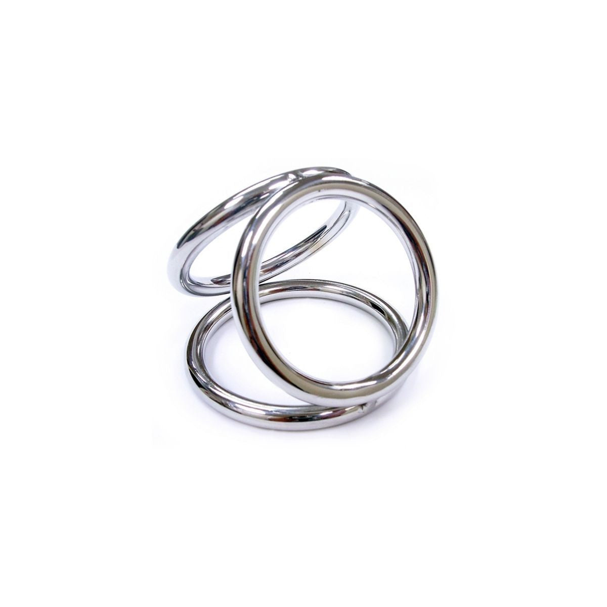 Rouge - Cage Triple en Acier Inoxydable - Medium