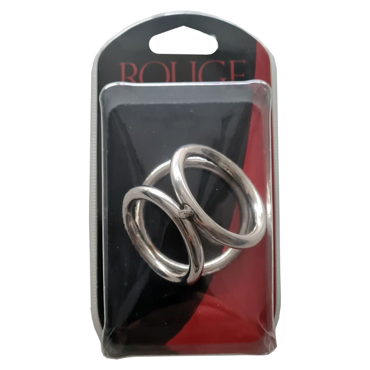 Rouge - Cage Triple en Acier Inoxydable - Petit