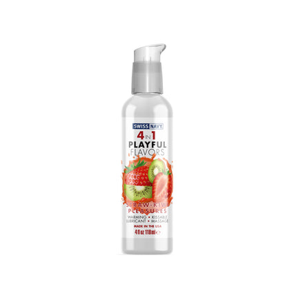 Swiss Navy - 4in1 Playfull Flavors - Straw-Kiwi 4oz