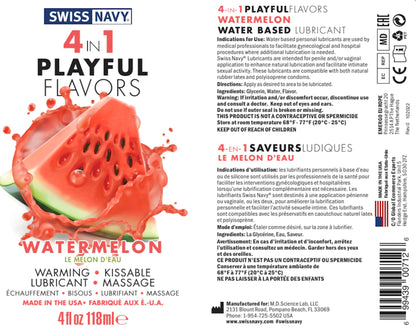 Swiss Navy - 4in1 Playfull Flavors - Water Melon 4oz