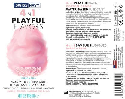 Swiss Navy - 4in1 Playfull Flavors - Cotton Candy 4oz