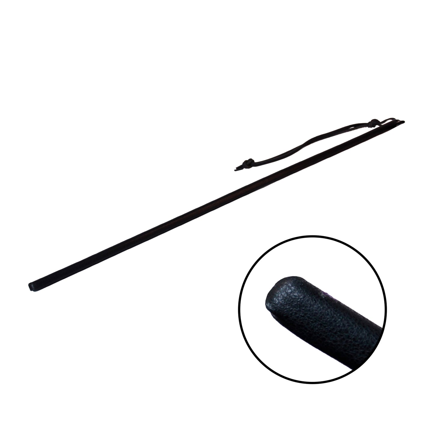 Spartacus - 24'' Leather Wrapped Cane - Noir