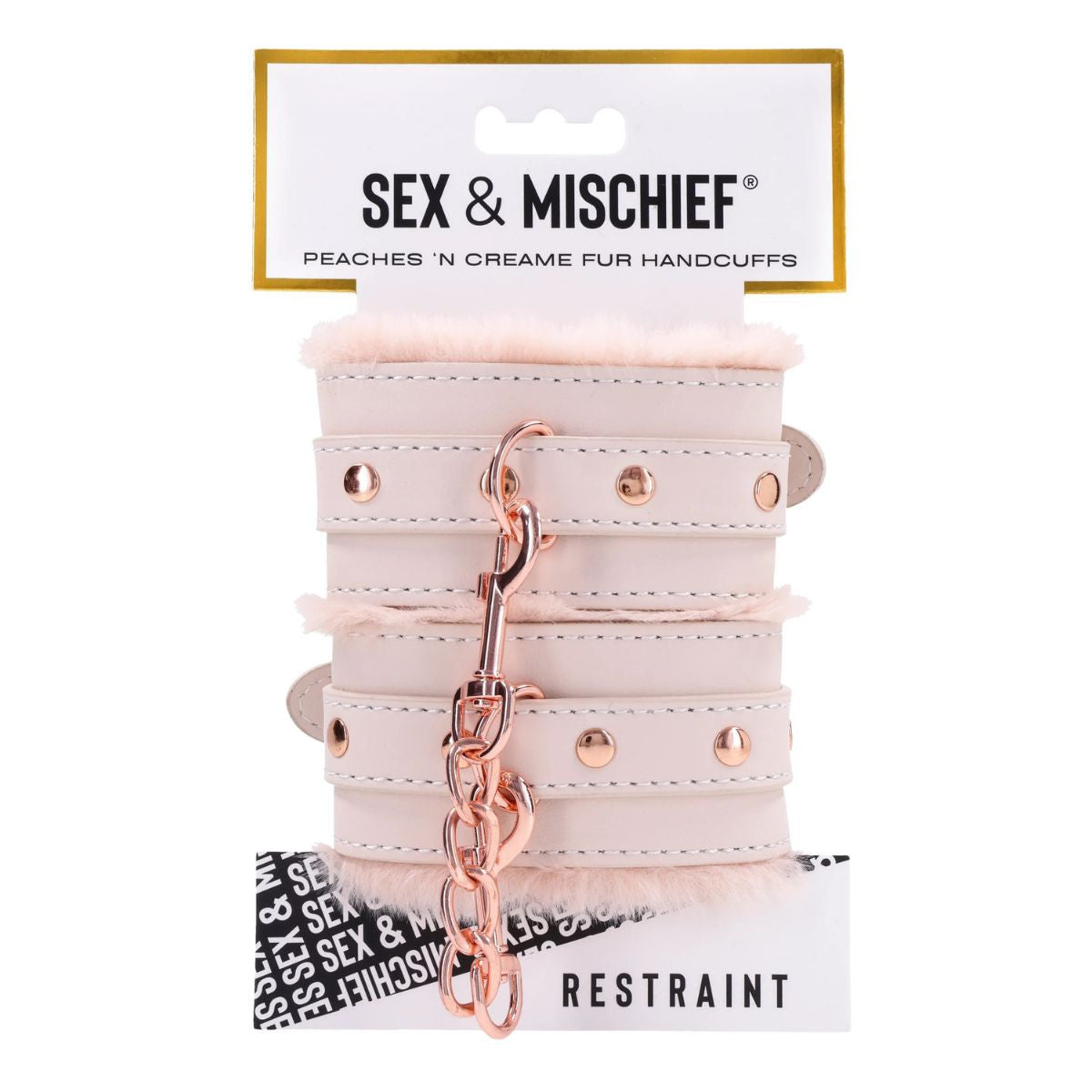 S&M - Peaches 'N Creame Fur Handcuffs