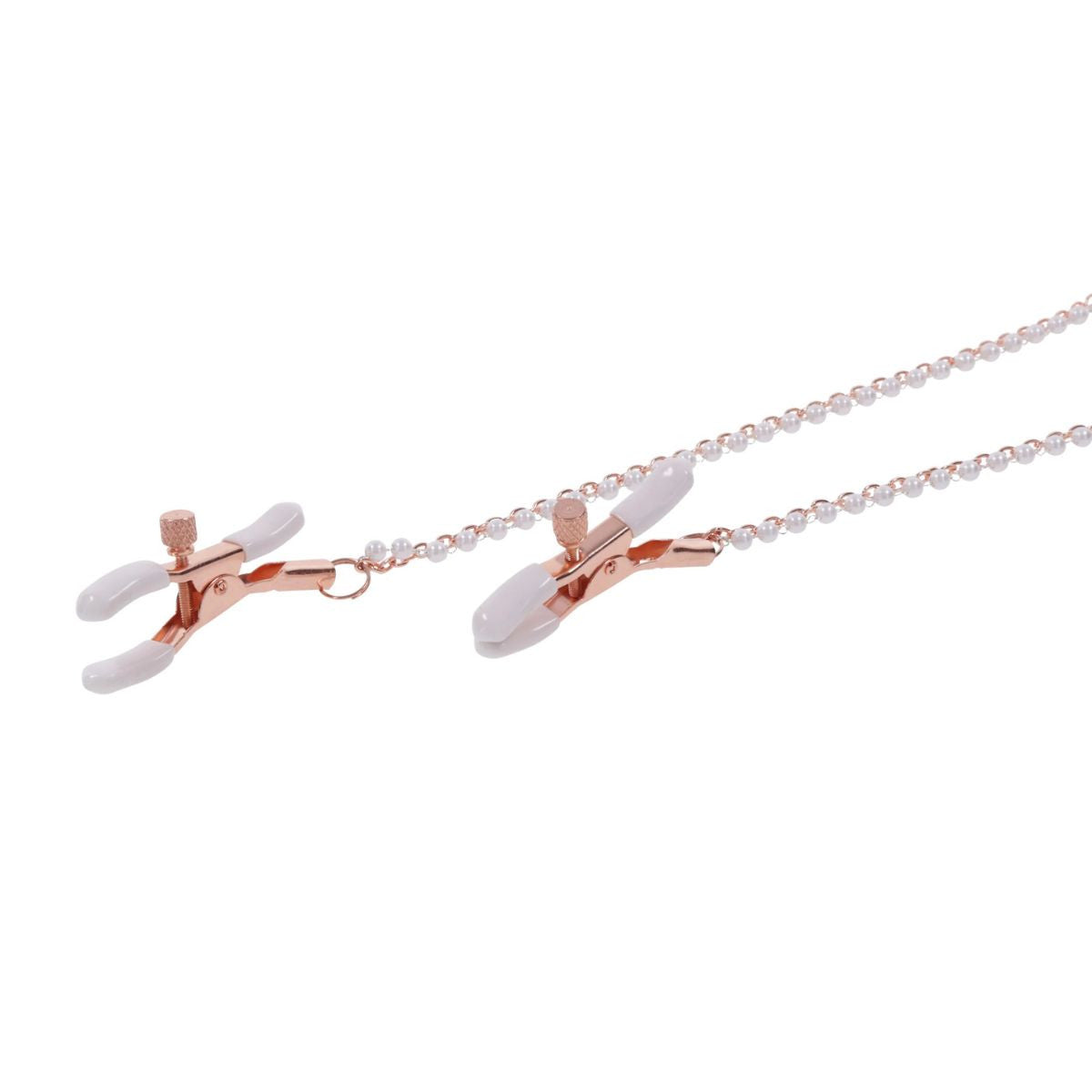 S&M - Peaches 'N Creame Collar with Nipple Clamps