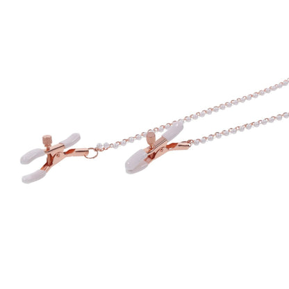 S&M - Peaches 'N Creame Collar with Nipple Clamps