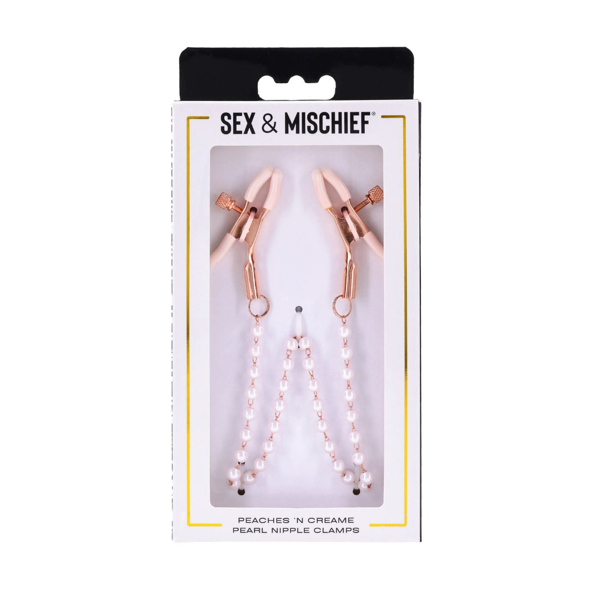 S&M - Peaches 'N Creame Pearl Nipple Clamps