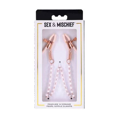 S&M - Peaches 'N Creame Pearl Nipple Clamps