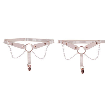 S&M - Peaches 'N Creame Pearl Garters
