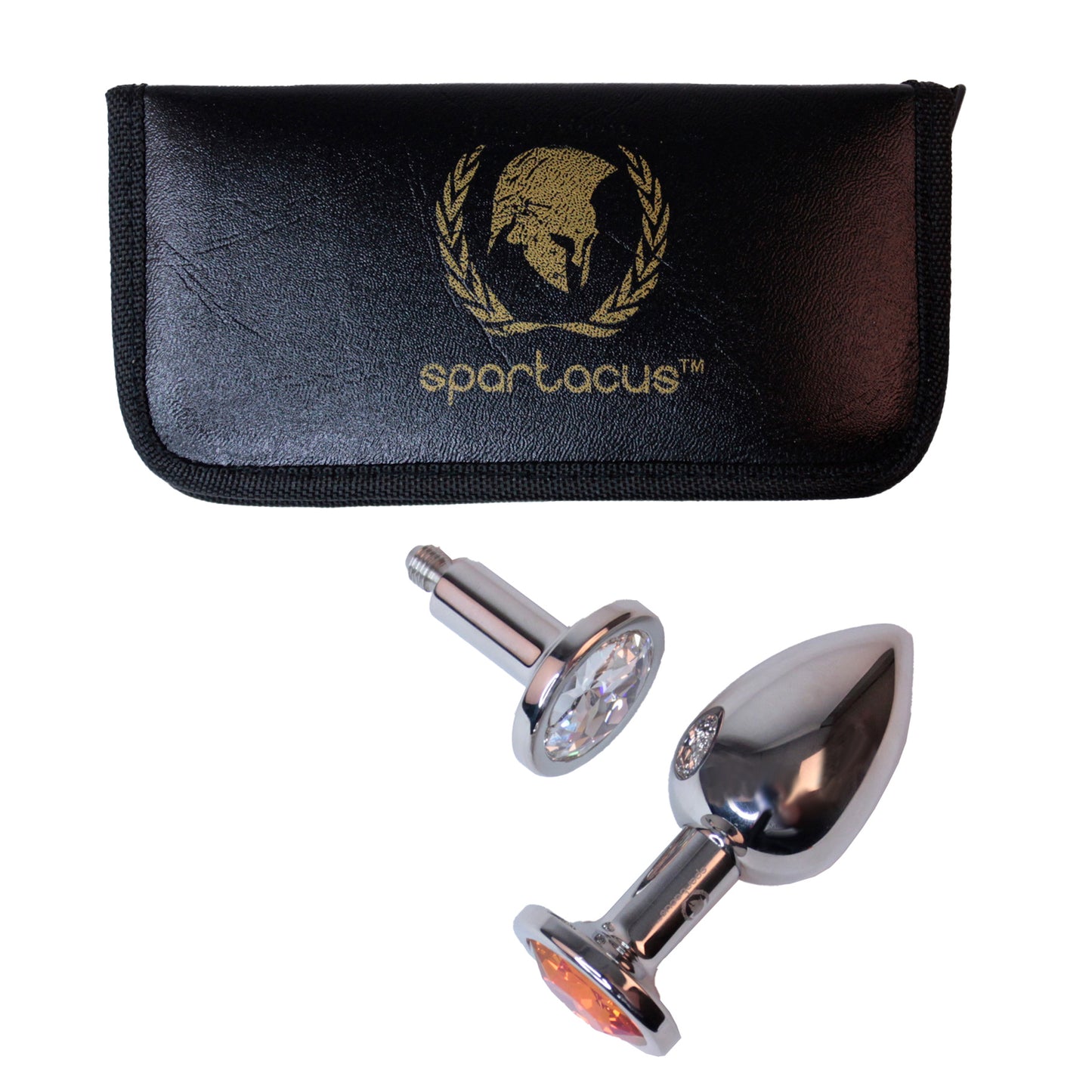 Spartacus - Plug Acier Inox Swarowski Asst - G