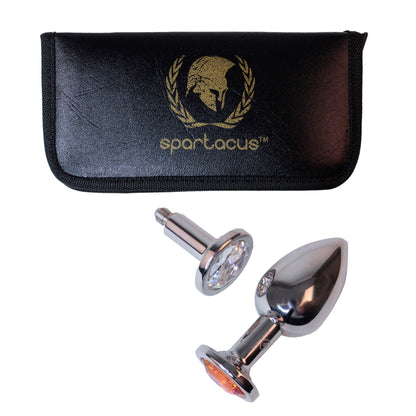 Spartacus - Plug Acier Inox Swarowski Asst - G
