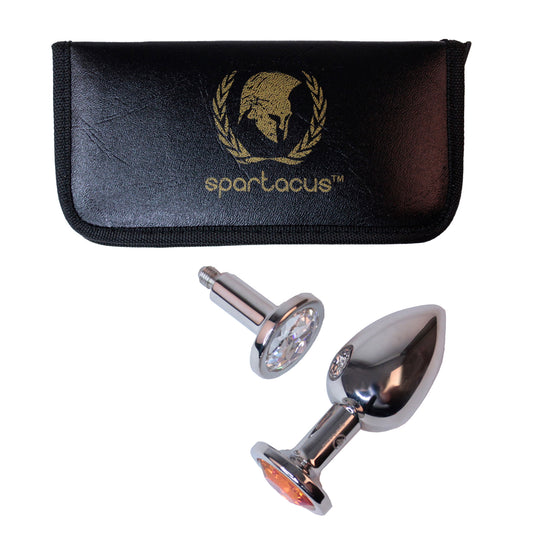 Spartacus - Plug Acier Inox Swarowski Asst - G