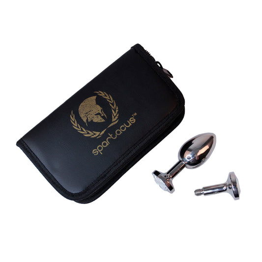 Spartacus - Plug Acier Inox Swarowski Asst - M