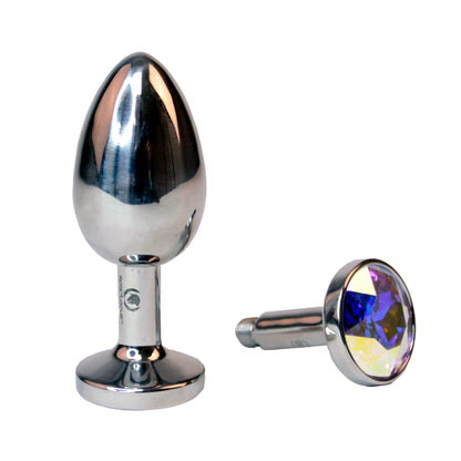 Spartacus - Plug Acier Inox Swarowski Asst - M
