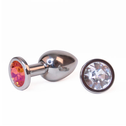 Spartacus - Plug Acier Inox Swarowski Asst - M