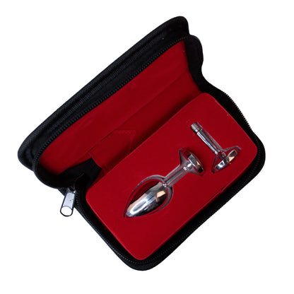 Spartacus - Plug Acier Inox Swarowski Asst - M