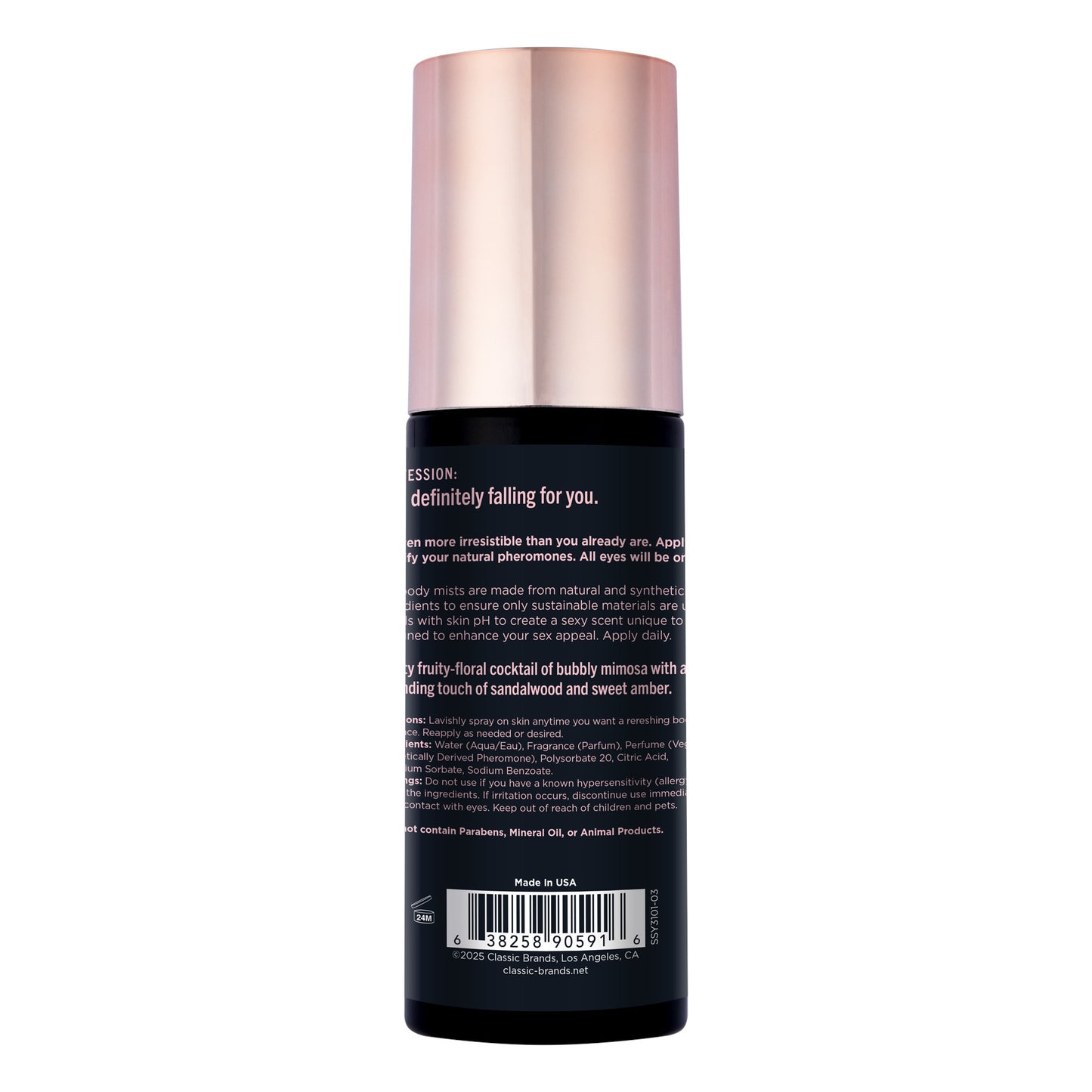 Simply Sexy - Brume Parfumée aux Phéromones - Head Over Heels